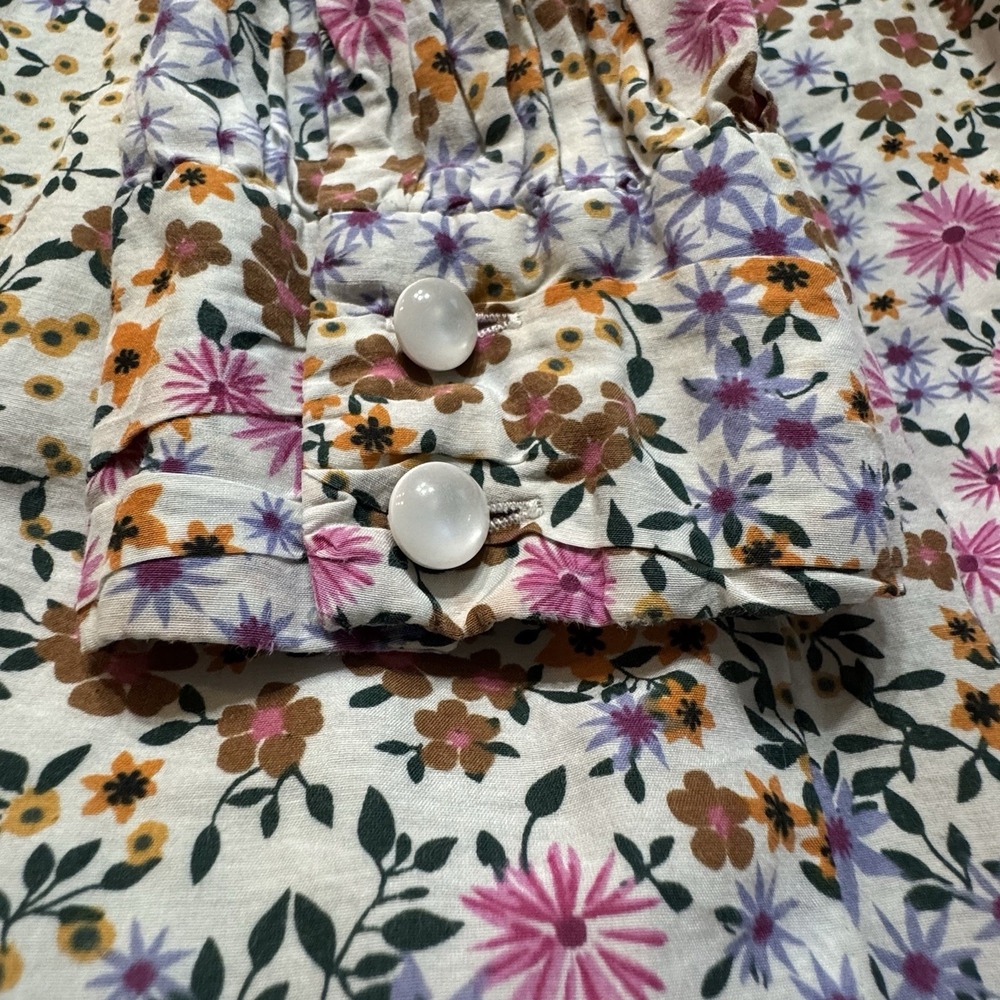 MUNTHE Long‎ Sleeve Mini Babydoll Dress Size 8 Silk Cotton Blend - Picture 15 of 16